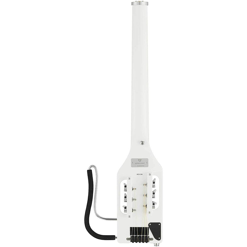 Traveler Guitar Ultra-Light Acoustic Acoustic-Electric Guitar, White (ULA WTG) Bundle with TGA-1A Acoustic Headphone Amp, Professional Studio Headphones, and Clip-On Guitar Tuner