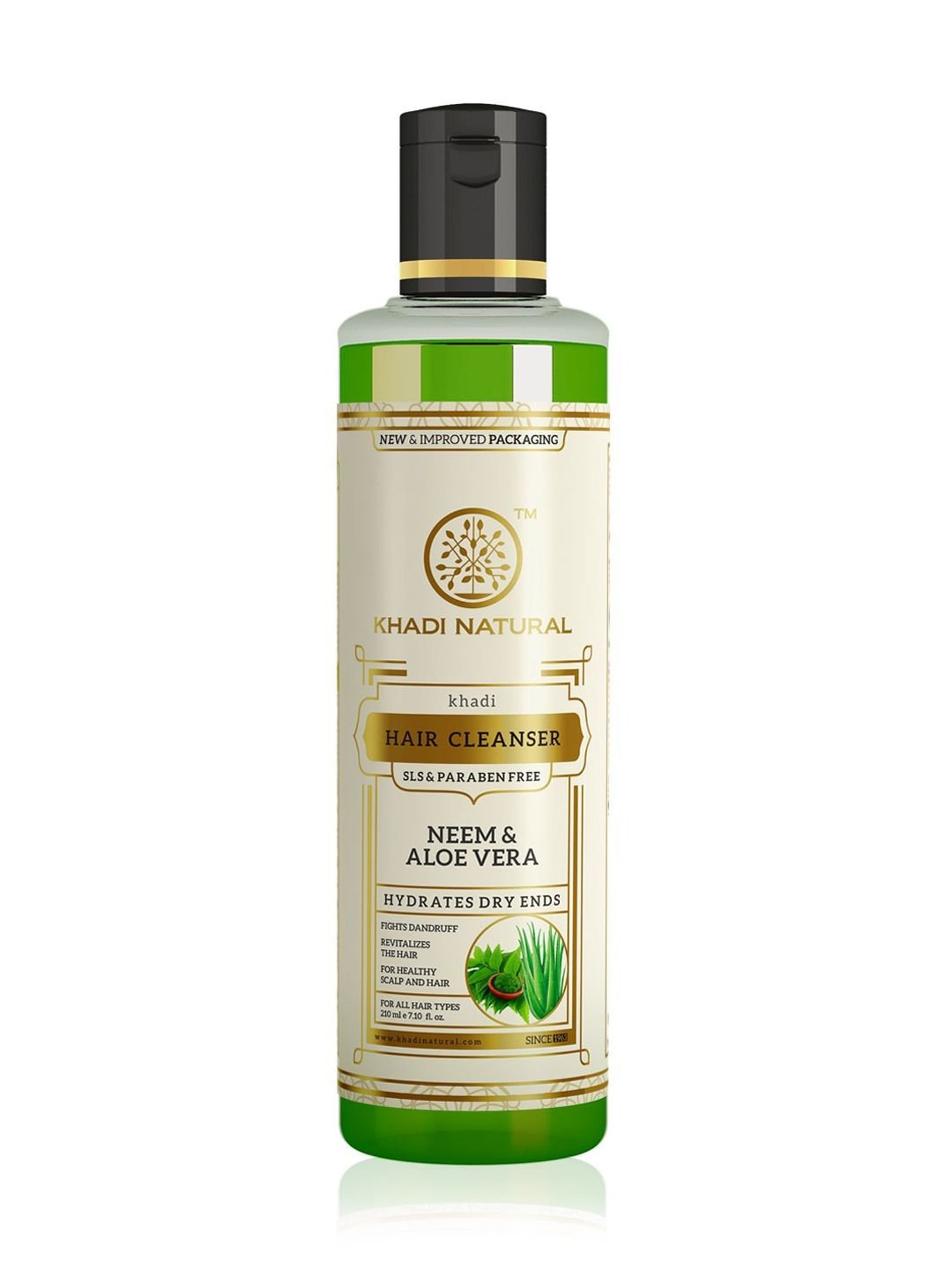 Khadi Natural Neem & Aloe Vera Hair Cleanser - 210 ml