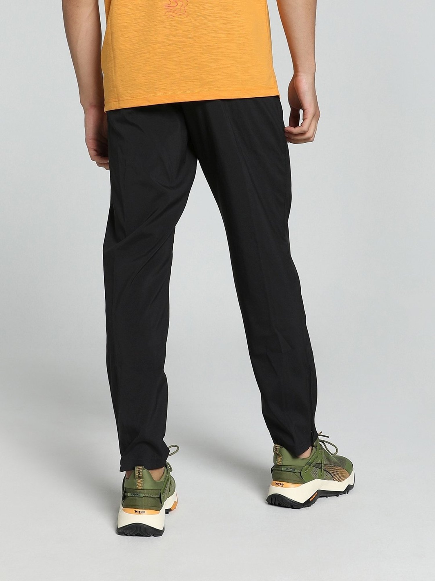 Puma FIT Black Regular Fit Sports Trackpants