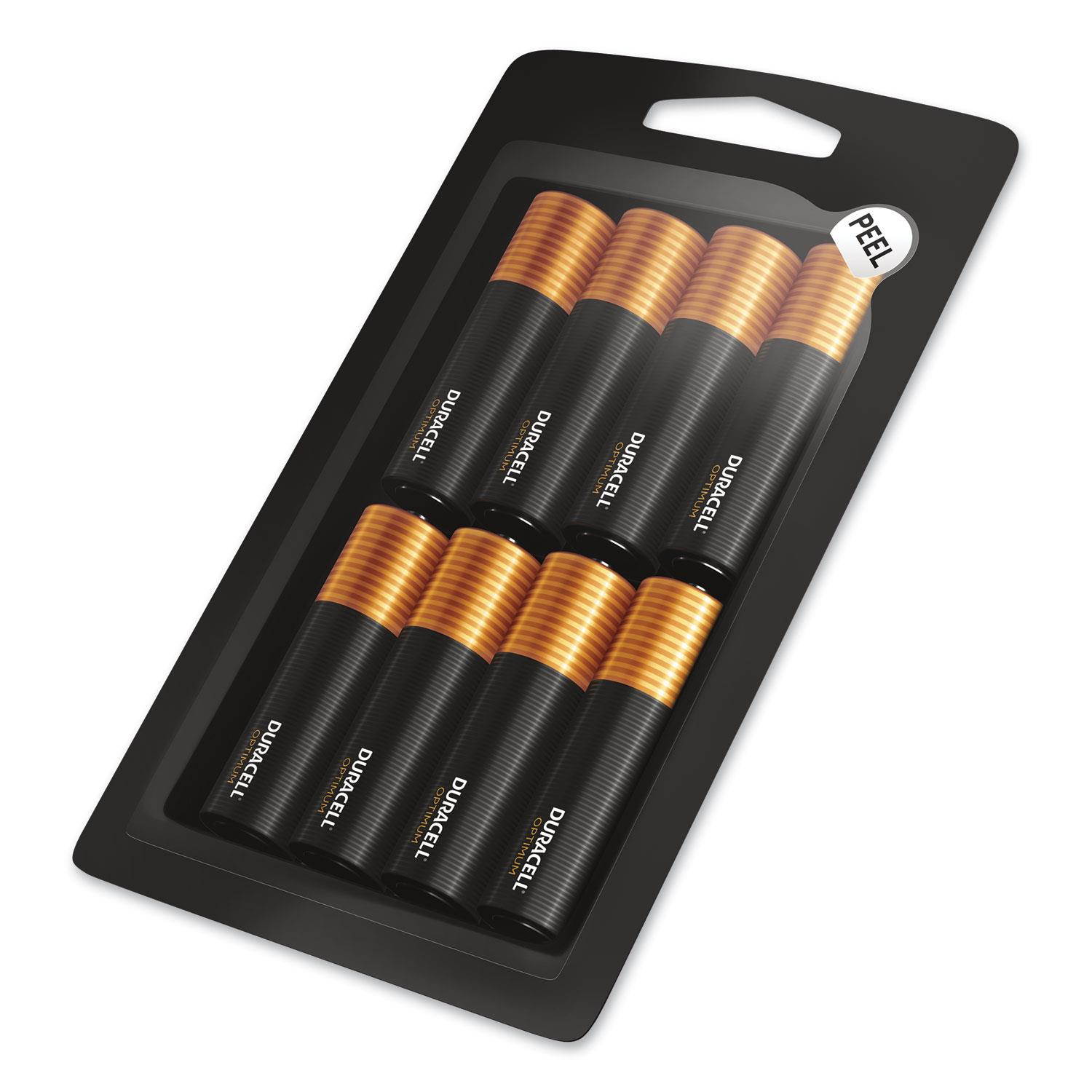 Duracell Optimum Alkaline AA Batteries, 8/Pack OPT1500B8PRT