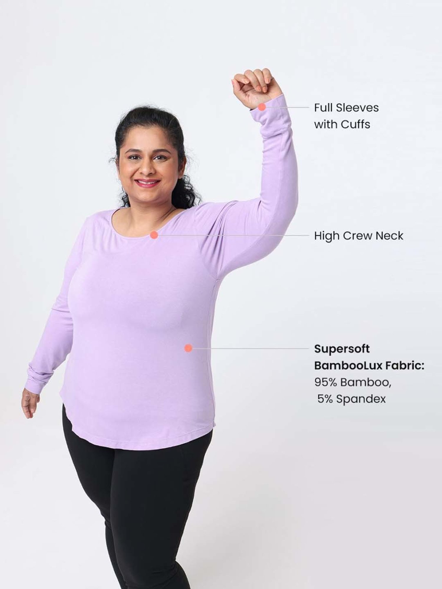 BlissClub Purple Regular Fit Sports T-Shirt