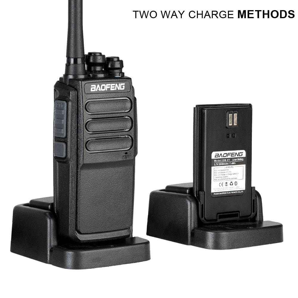 Baofeng DM-V1 Dual Time Slot DMR Analog Digital Two Way Radio Walkie Talkie