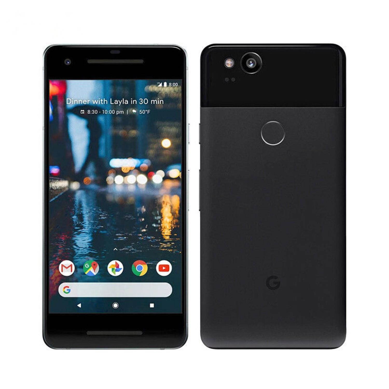Google Pixel 2 G011A 64GB Black Verizon Unlocked - Excellent