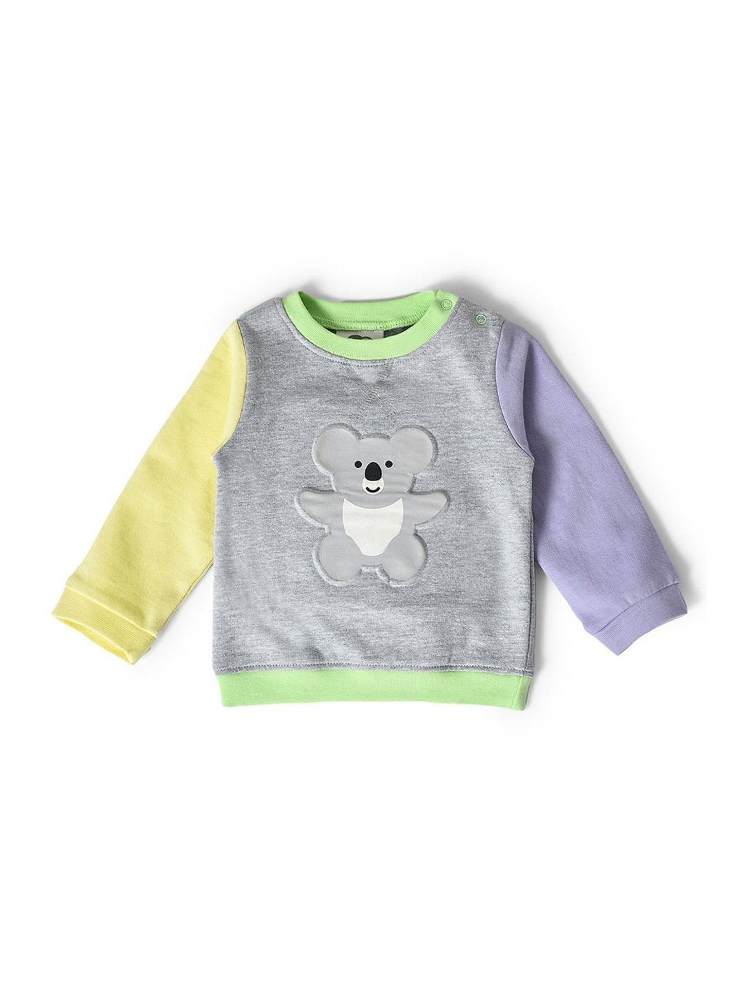 MiArcus Kids Multicolor Cotton Applique Full Sleeves Sweatshirt