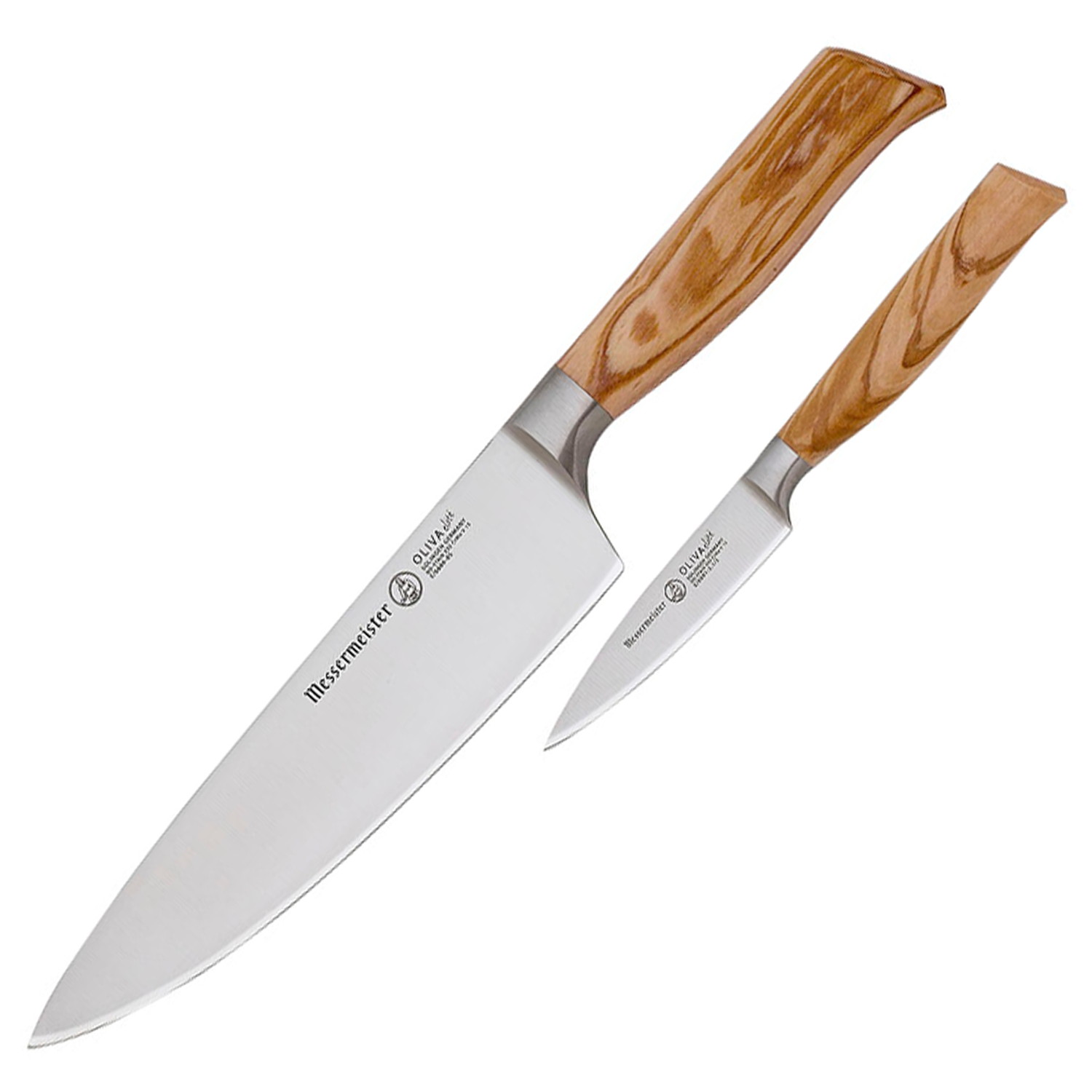 Messermeister Oliva Elite Professional 2 Piece German Chef and Parer Knife Set