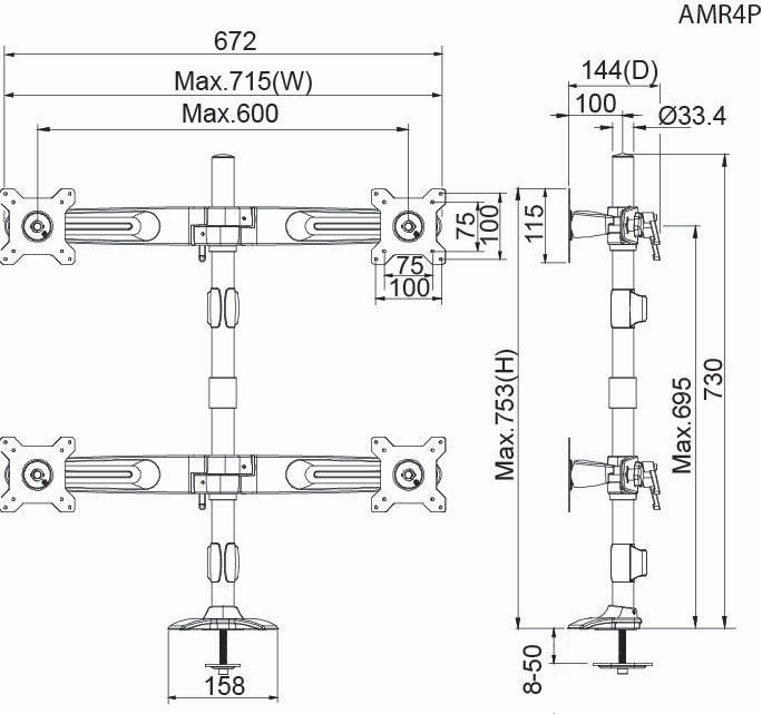 QUAD GROMMET MOUNT