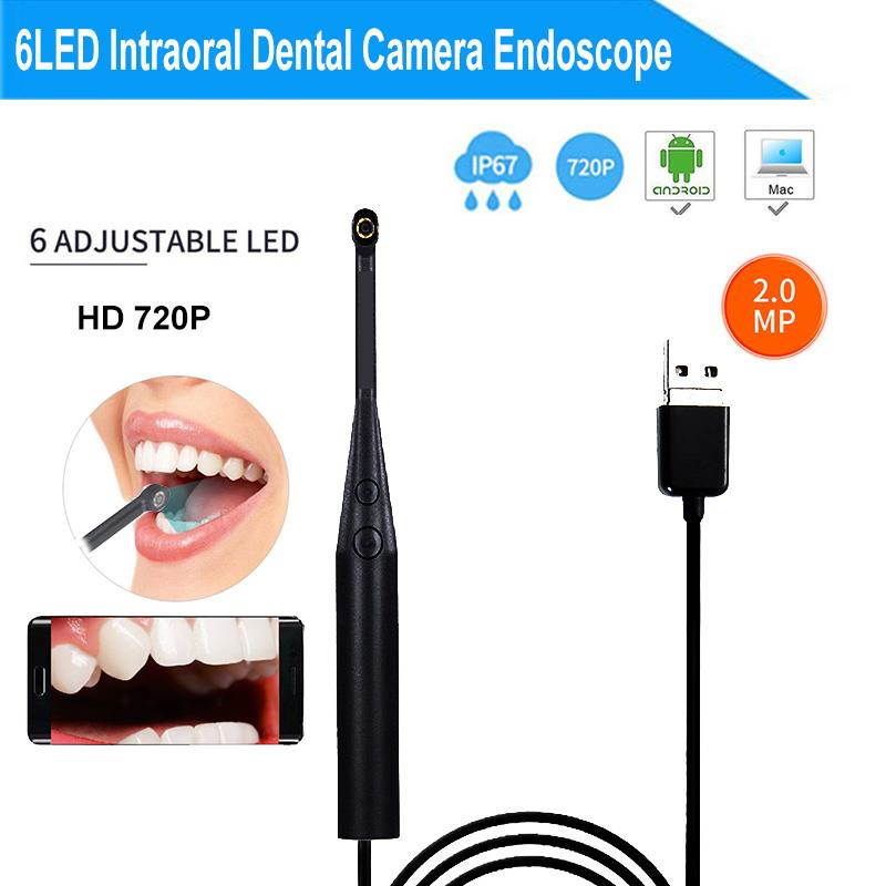 2MP Intraoral Dental Camera Endoscope 6LED USB Micro-check Inspection Oral Real-time