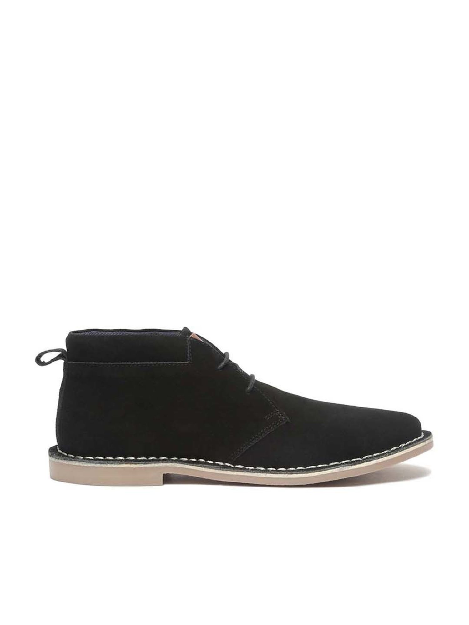 Louis Stitch Men's Jet Black Chukka Boots