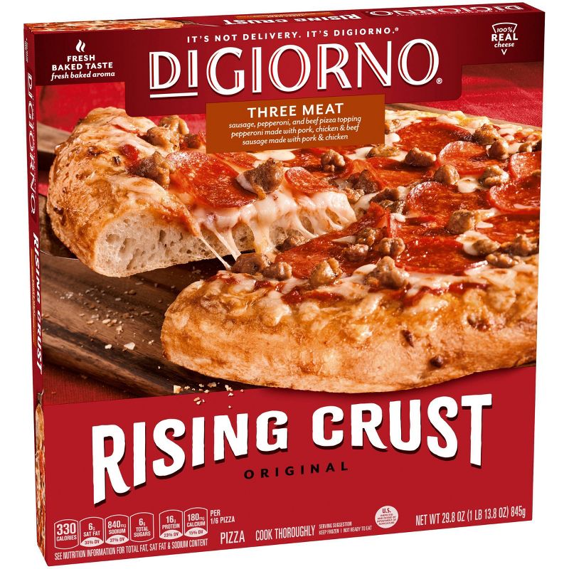 DiGiorno Three Meat Frozen Pizza with Rising Crust - 29.8oz