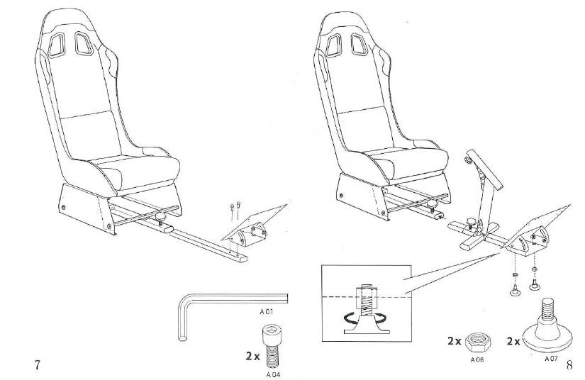 VEVOR Driving Simulator Gaming Chair Adjustable and Foldable Racing Cockpit Seat with Gear Shifter Mount for PS2 PS3 PS4 Xbox Xbox360 Xbox One