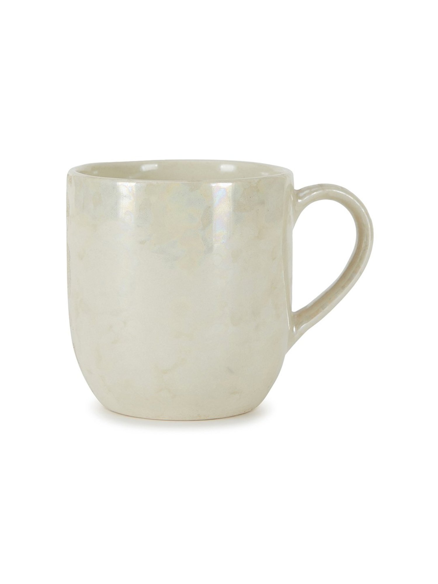 Fabindia Home Adhrit Beige Ceramic Mug (350 ml)
