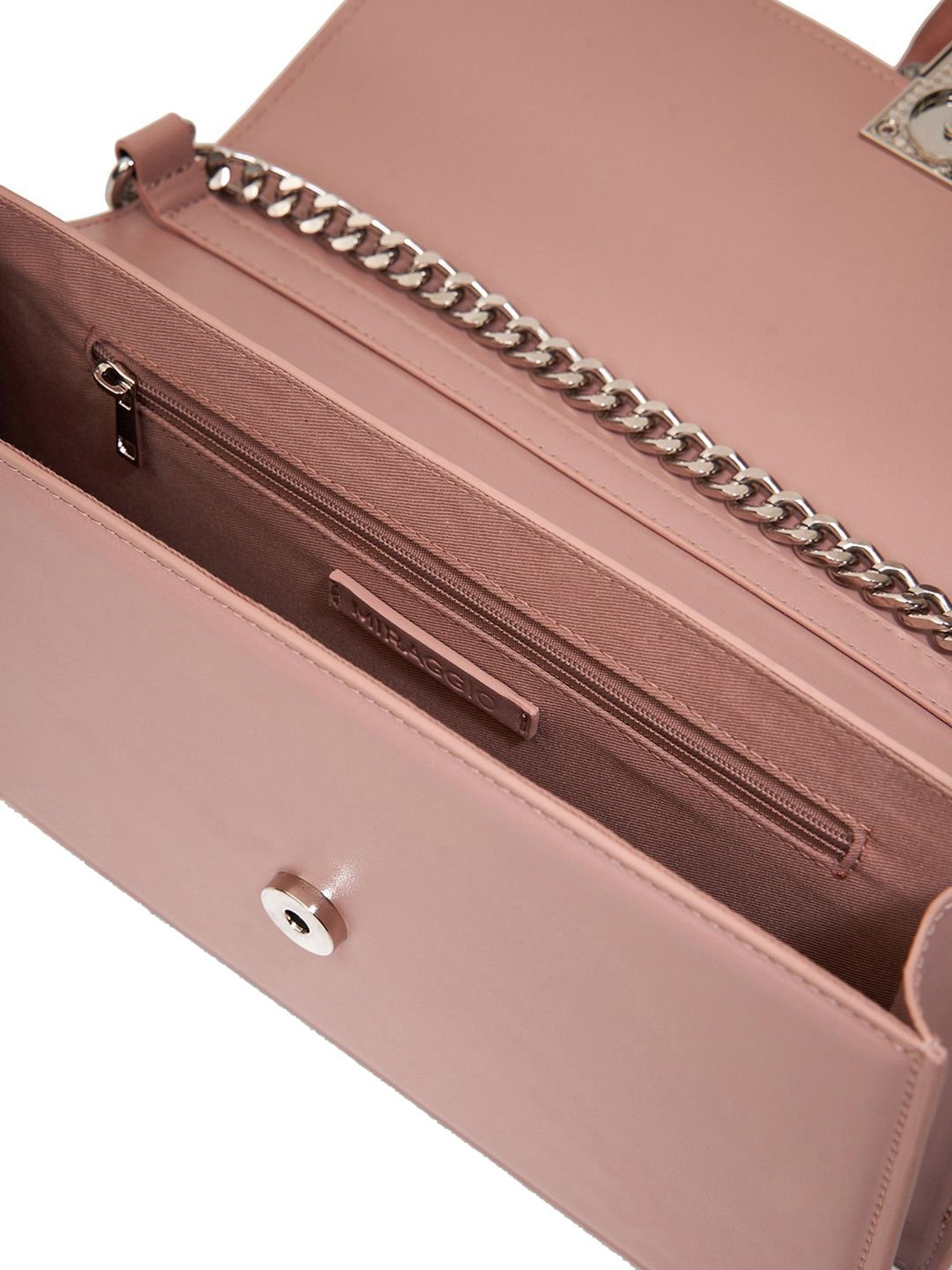 Miraggio Pink Textured Medium Shoulder Bag