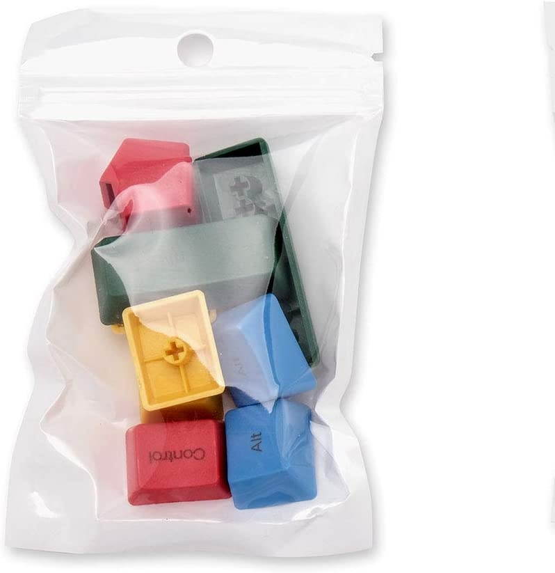 KW10 Rainbow PBT Doubleshot OEM Profile Keycap Set Compatible for Cherry MX, Kailh, Outemu, and Content Switches(Windows Version)