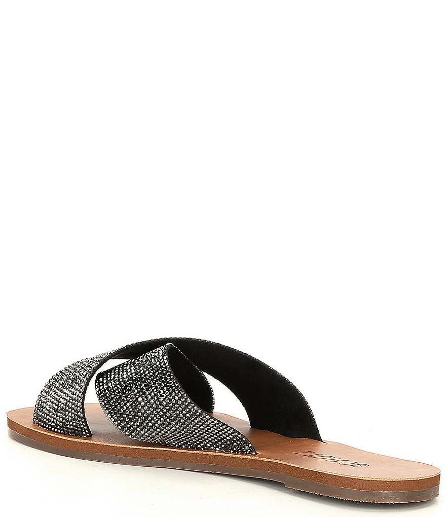 Schutz Crystalle Banded Crystal Embellished Sandals