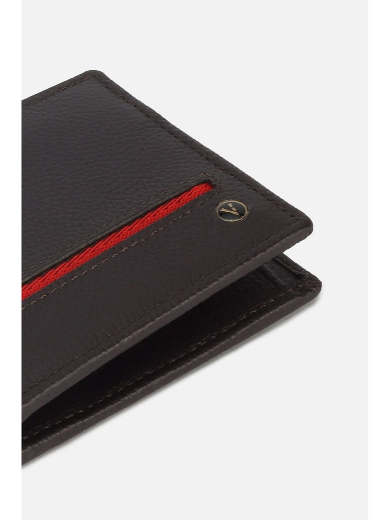 Van Heusen Black Leather Textured Bi-Fold Wallet for Men