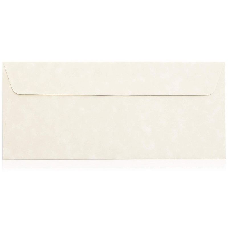 50 Pack Self Adhesive Tape Parchment Envelopes #10 (9 1/2 x4 1/4  in) for Invitation Greeting Cards, Mailing Letters, Thank You Notes