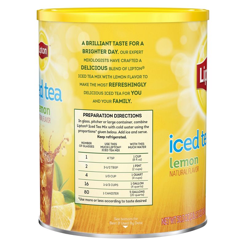 Lipton Lemon Sweetened Iced Tea Mix - 20 qt