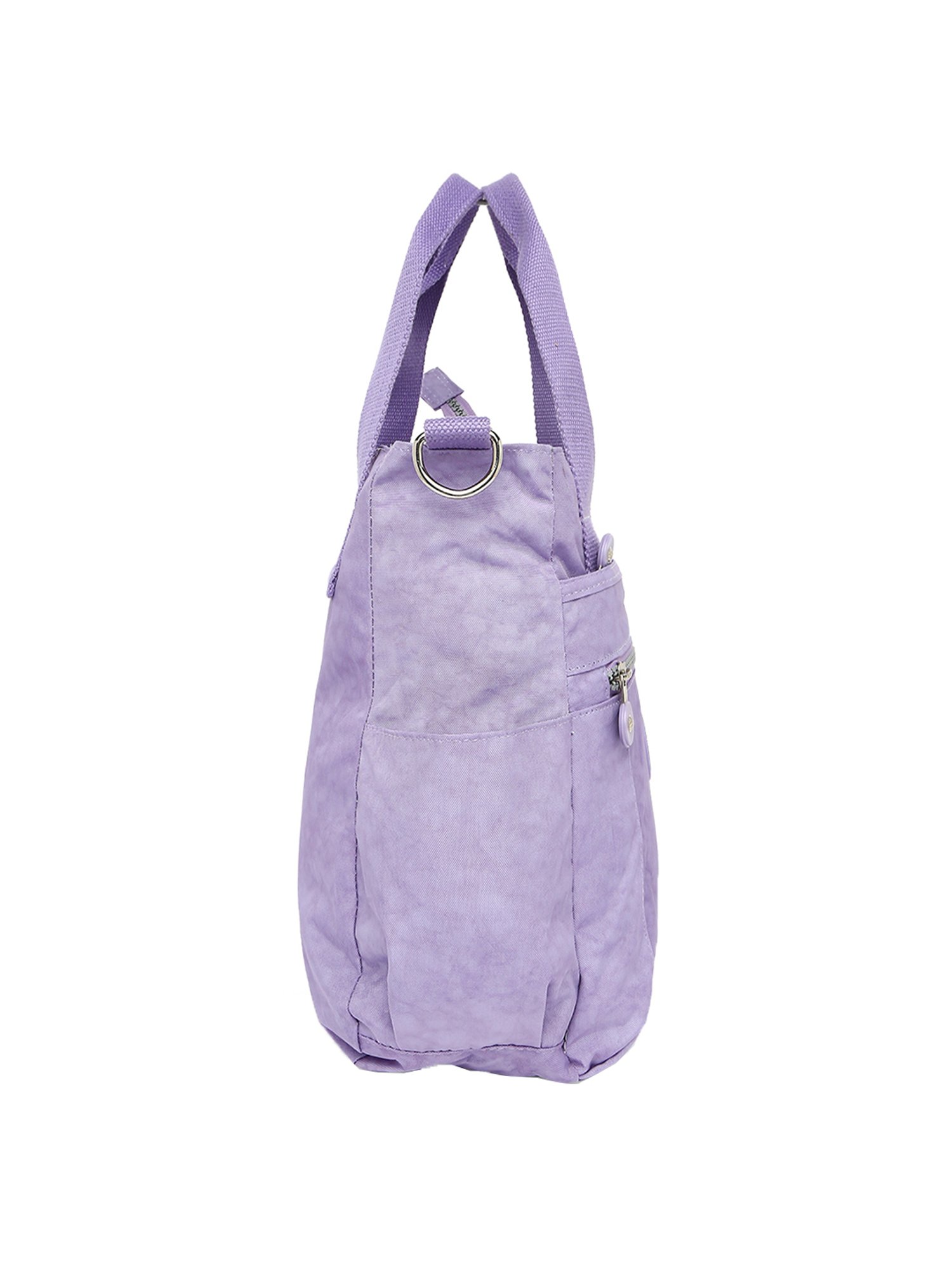 Baomi Purple Solid Medium Handbag