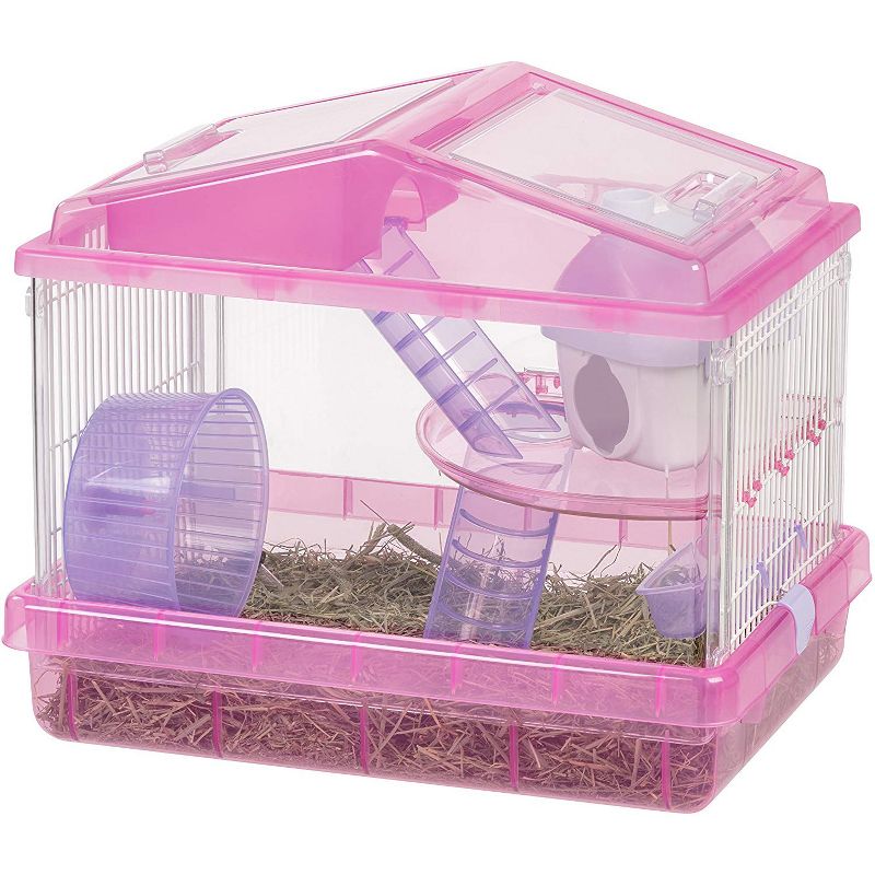 Trixie 2-Story Rabbit Hutch - Medium - Brown/White