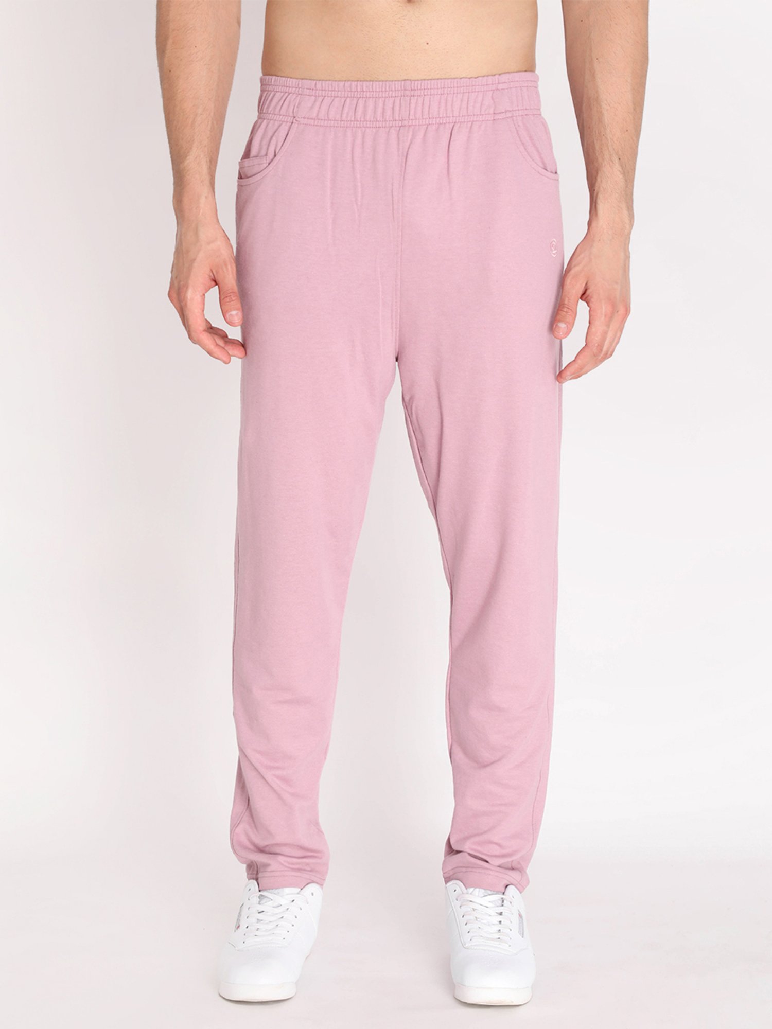 Chkokko Pastel Pink Regular Fit Trackpants