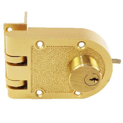 Guard Security 1404B Brass Jimmy Proof Deadlock Deadbot Double Cylinder With Angle Strike And SE1 Keyway Boxed