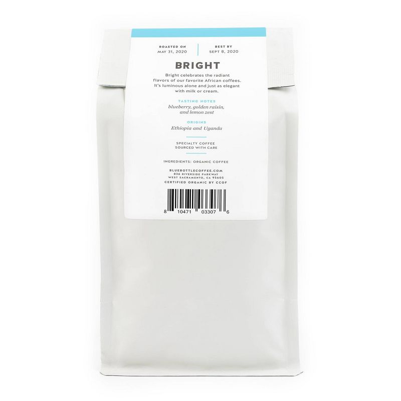 Blue Bottle Bright Medium Roast Whole Bean Coffee - 12oz
