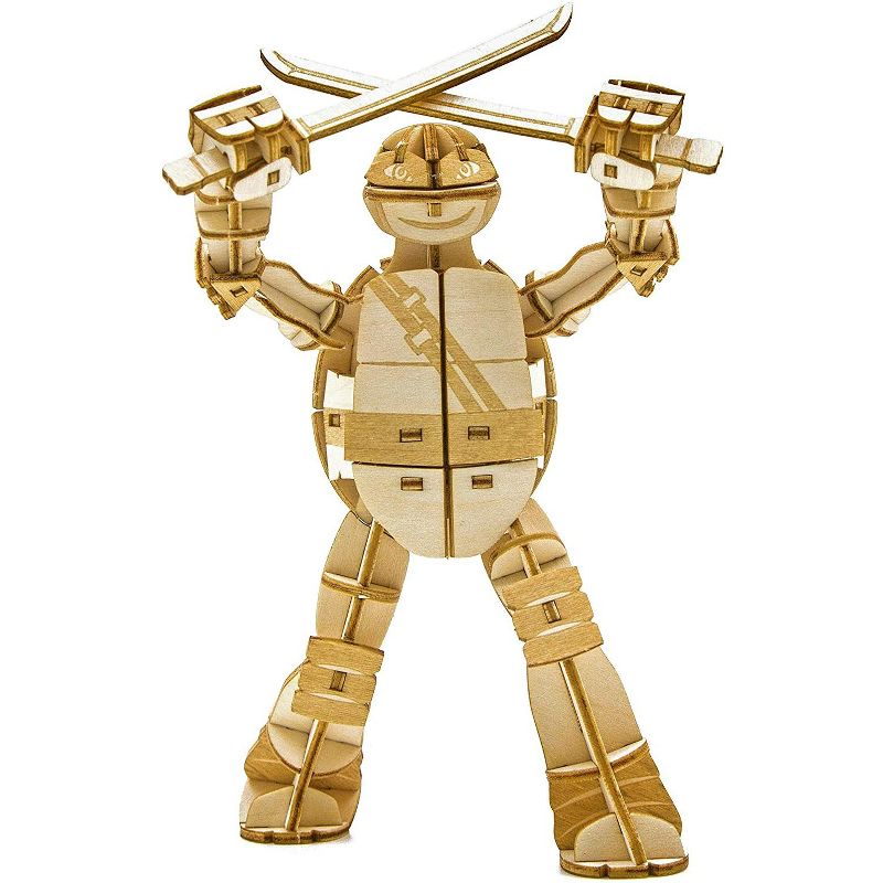Incredibuilds Teenage Mutant Ninja Turtles Leonardo Wood Model Figure Kit