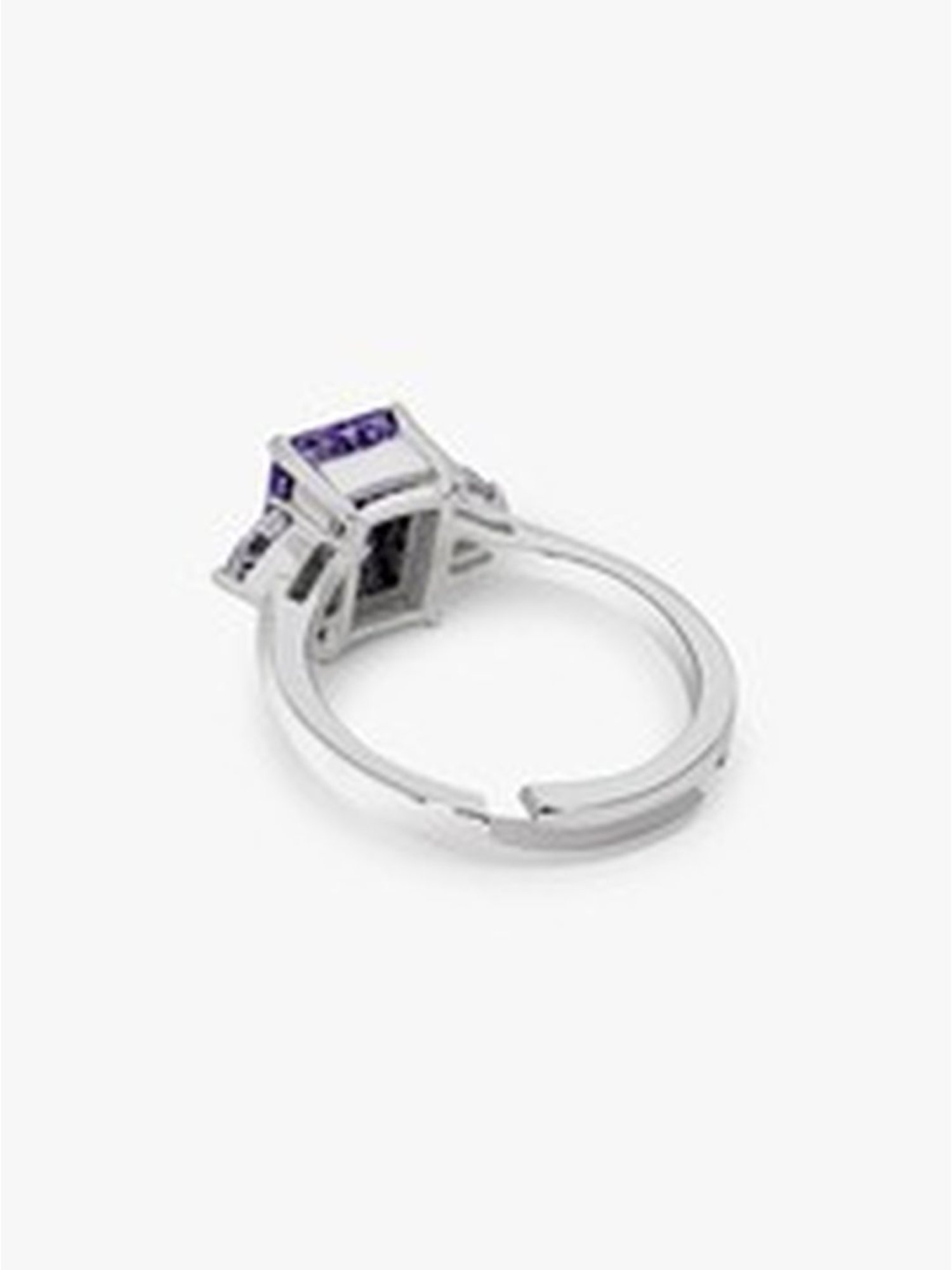 March by FableStreet 92.5 Sterling Silver Lavender Statement Ring for Women