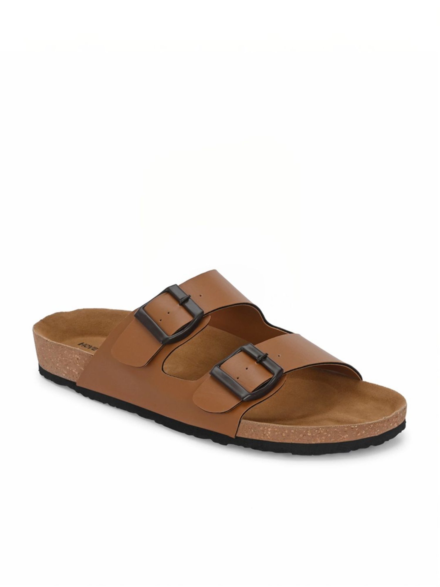 Hoversole Men's Tan Cork Casual Sandals