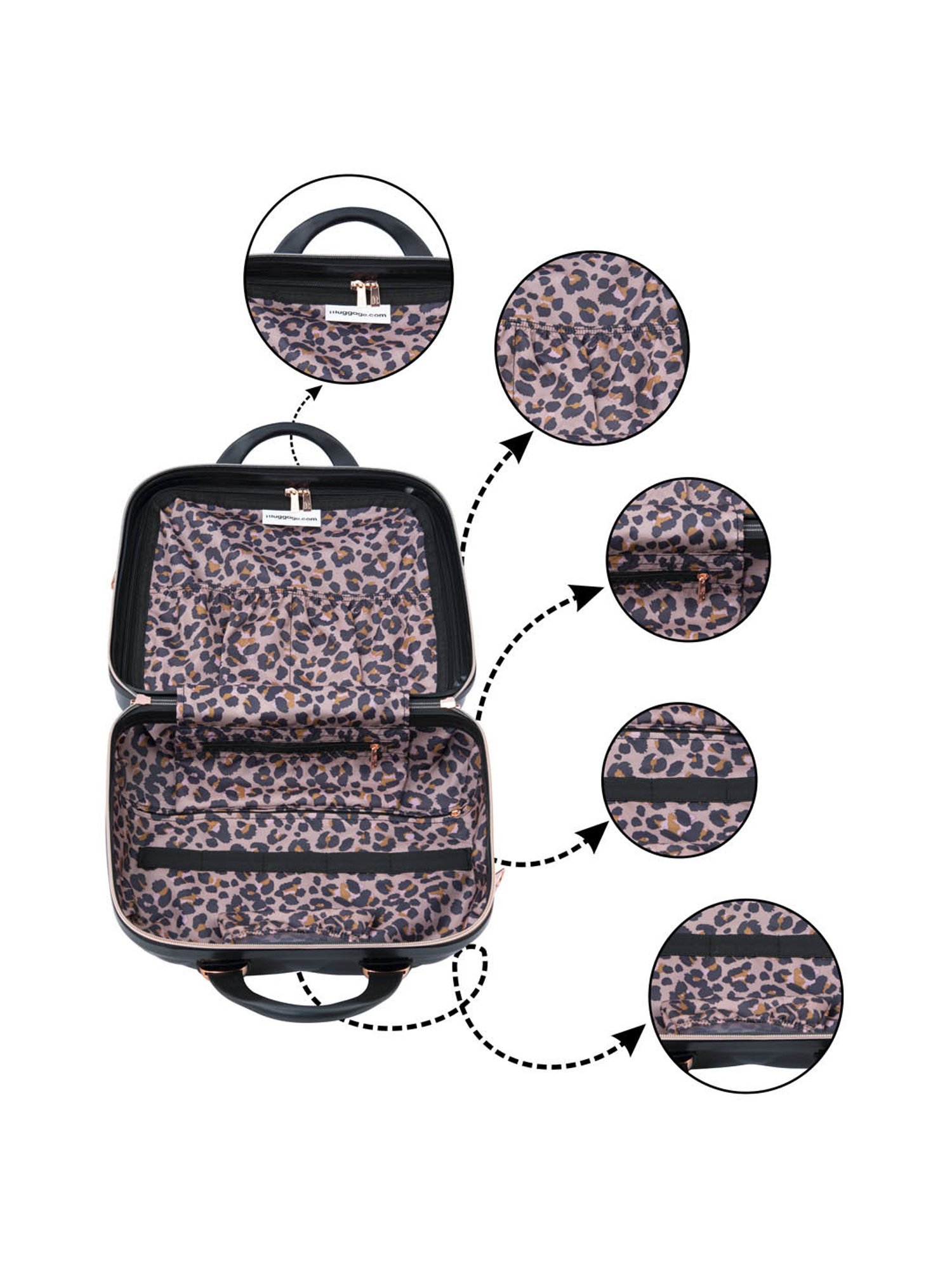 it luggage St Tropez Rose Gold Vanity Case 35cms Women Fashion Handbag Cosmetic Box