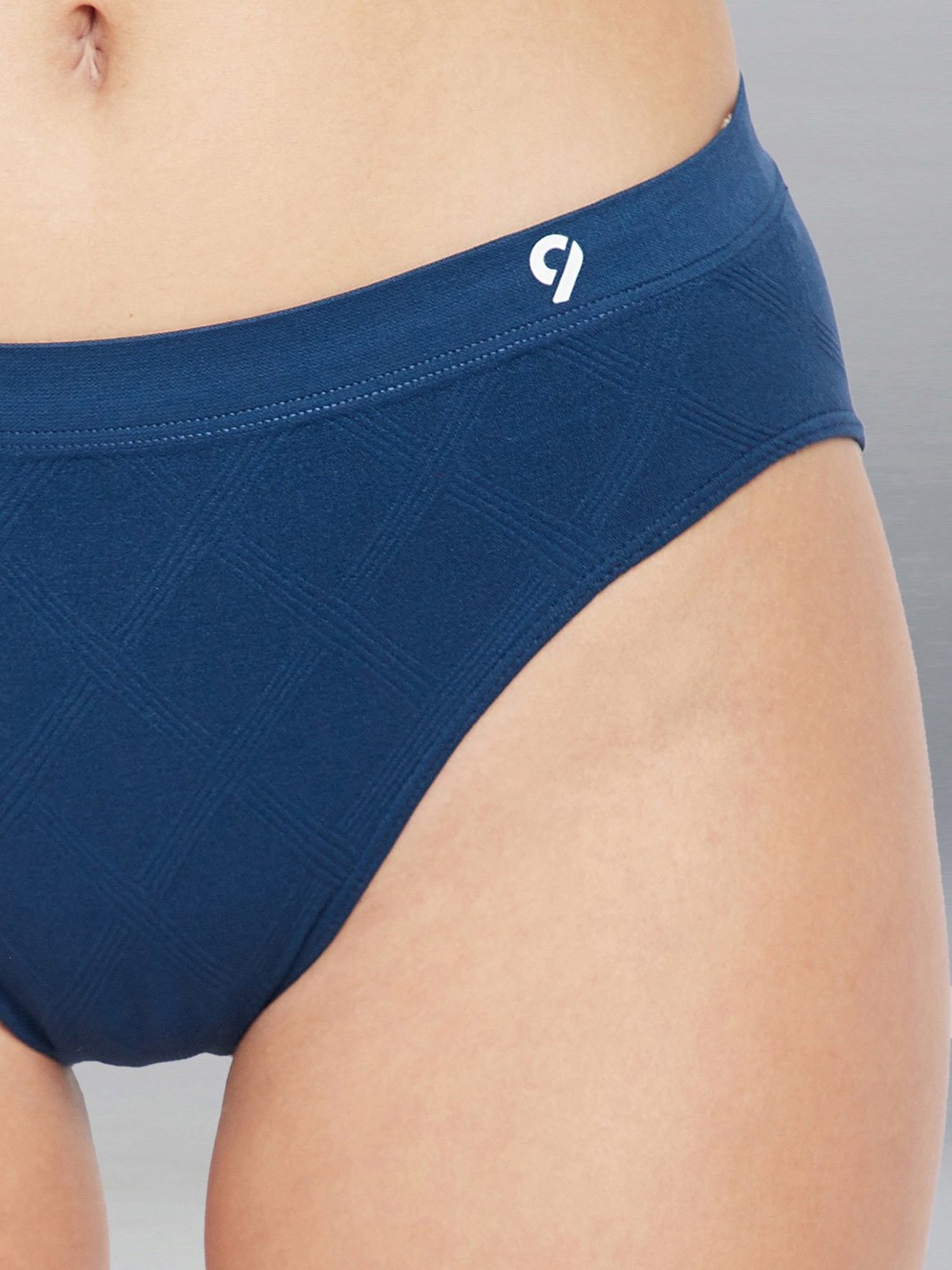 C9 Airwear Blue & Grey Hipster Panty - Pack of 2