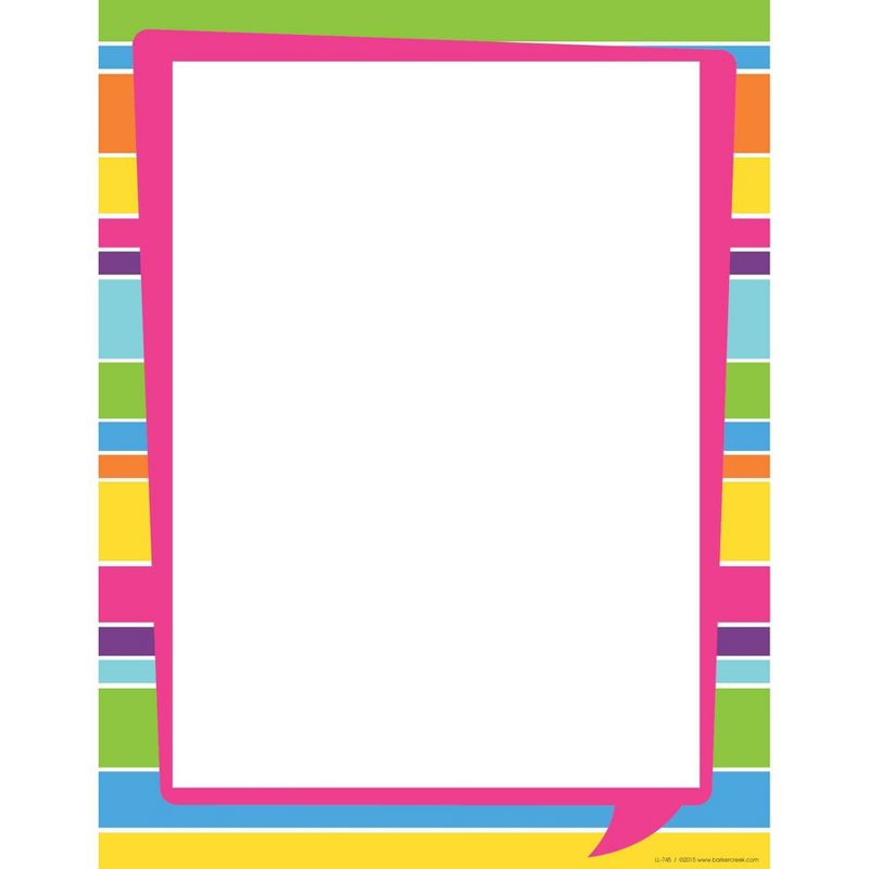 Barker Creek 200ct 4 Designs Paper Set Chevron and Stripes