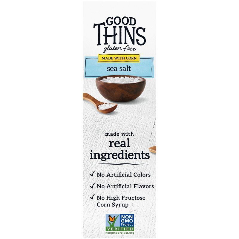 Good Thins Sea Salt Corn Snacks Gluten Free Crackers - 3.5oz