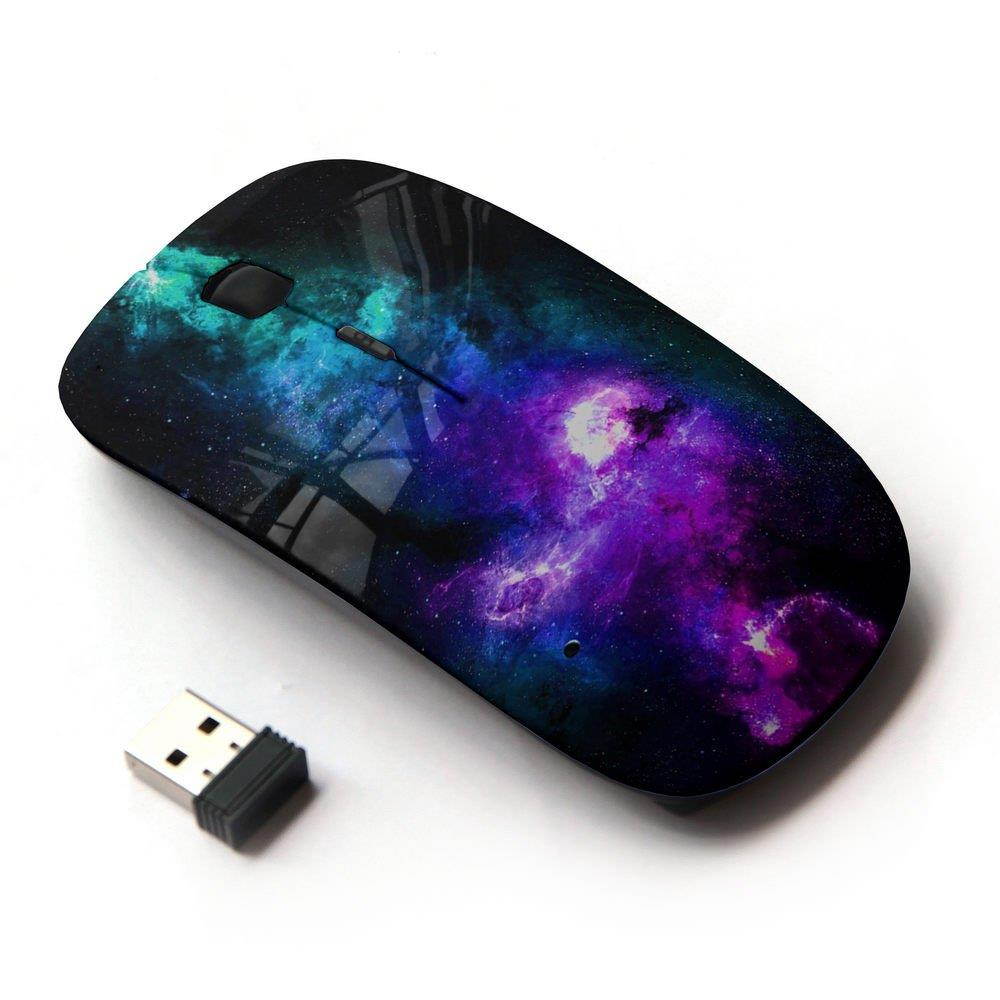KOOLmouse [ Optical 2.4G Wireless Mouse ] [ NEON PURPLE BLUE GALAXY ]