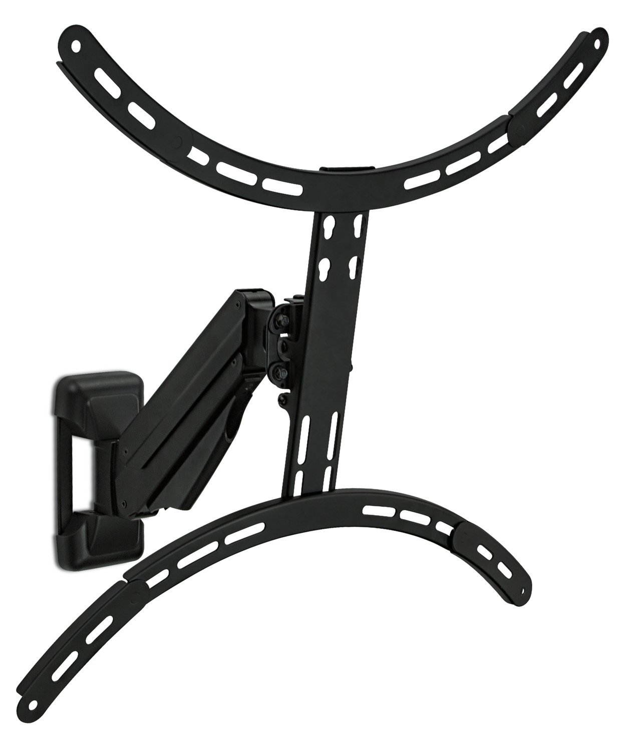 MI-340 TV Mount for 50", 55", 60", 65" Inch TV, Full Motion, Height Adjustable, Wall Mount Bracket for LCD/LED/Plasma Flat Screen, VESA 600x400mm, 55 lb Weight Capacity, Black