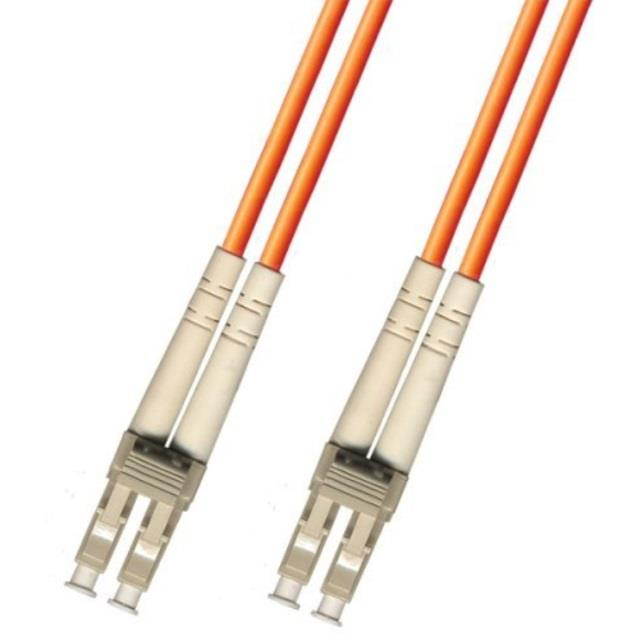 0.5 meter 1.6ft multimode duplex fiber optic cable 62.5/125  lc to lc  orange