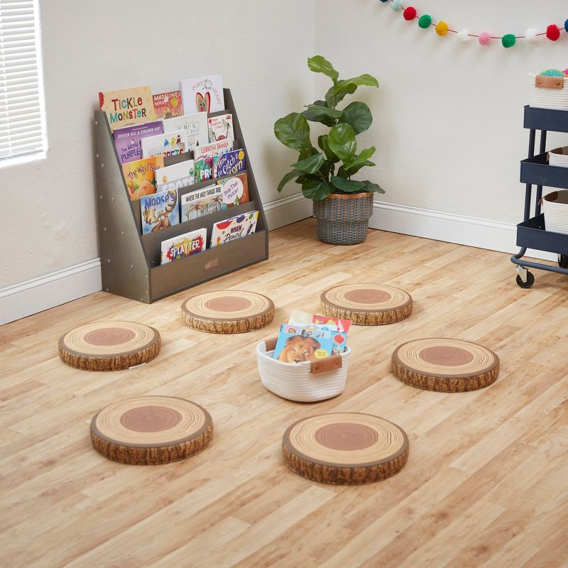 ECR4Kids SoftZone Tree Floor Cushions, Flexible Alternative Classroom Seating for Kids, 6-Pack