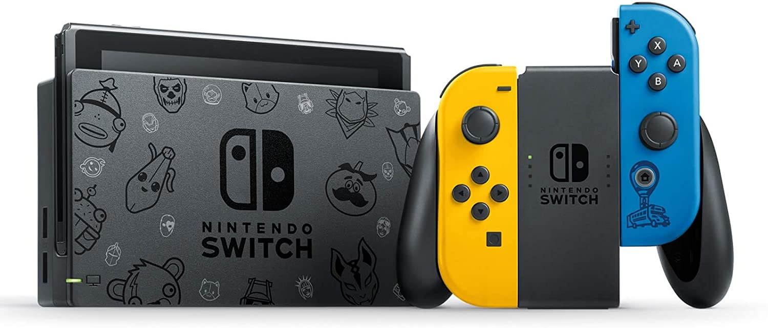 Nintendo Switch Battle Royale FN Wildcat Edition - Epic Outfits and 2000 V-Bucks Included, Mytrix Wireless Pro Controller and Mytrix Switch Accessories Kit