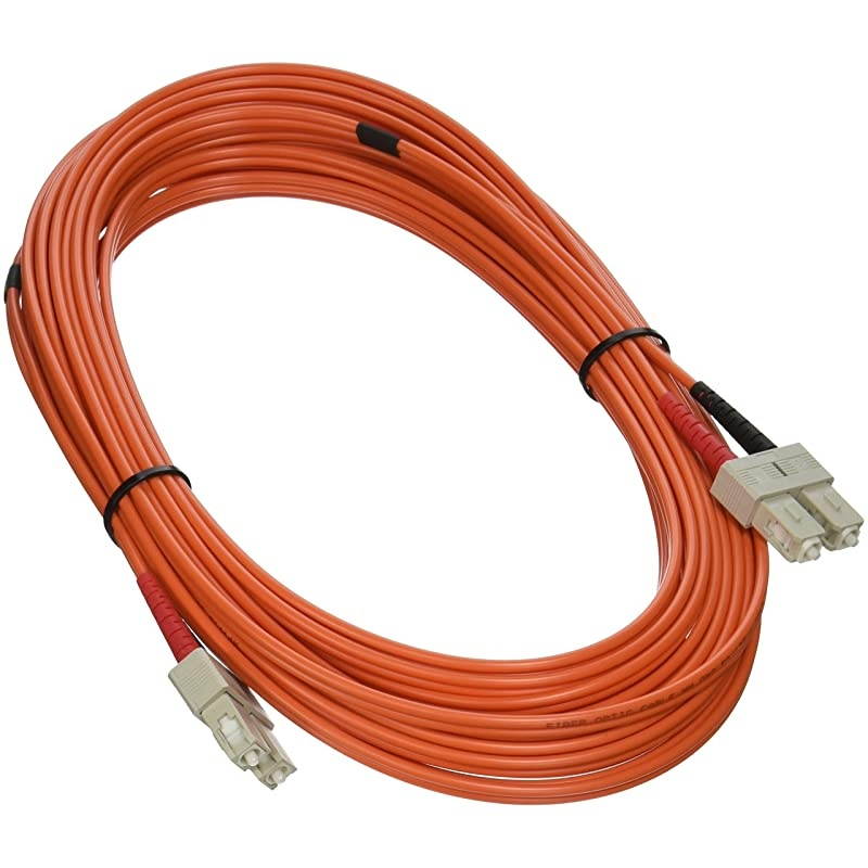 33010 OM2 Fiber Optic Cable SCSC 50125 Duplex Multimode PVC Fiber Cable Orange 328 Feet 10 Meters