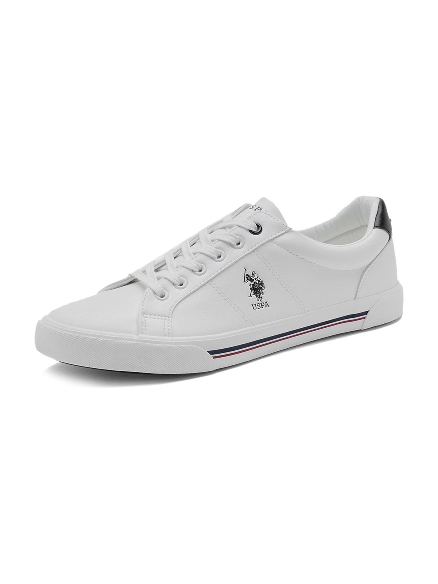 U.S. Polo Assn. Men's White Casual Sneakers
