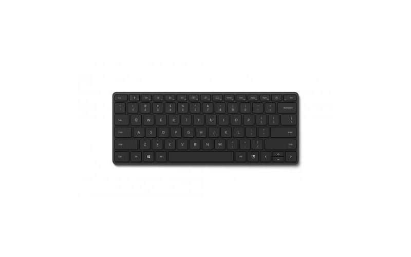 Microsoft Designer Compact Keyboard Matte Black - Bluetooth 5.0 Connectivity - 2.40 GHz Operating Frequency - Dedicated Emoji Key