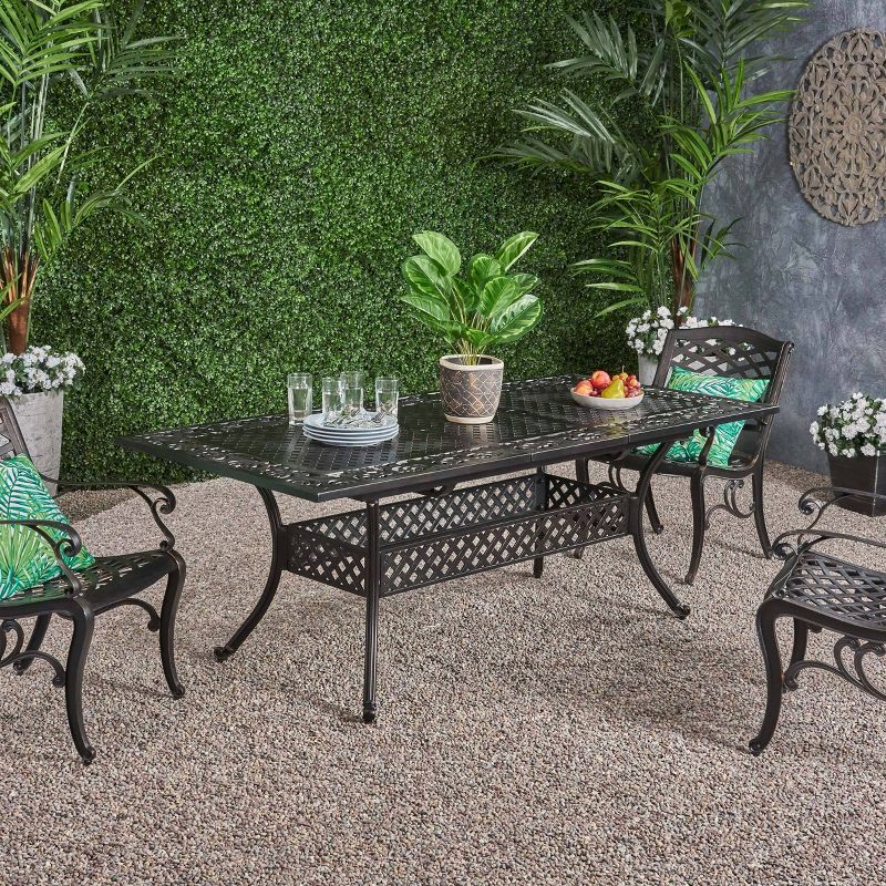 Cast Aluminum Round Dining Table - Nuu Garden