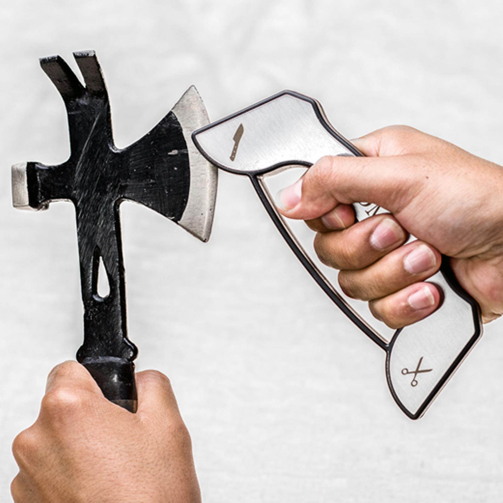 ASR Outdoor 2 in 1 Dual End Tungsten Carbide Knife and Scissor Sharpener