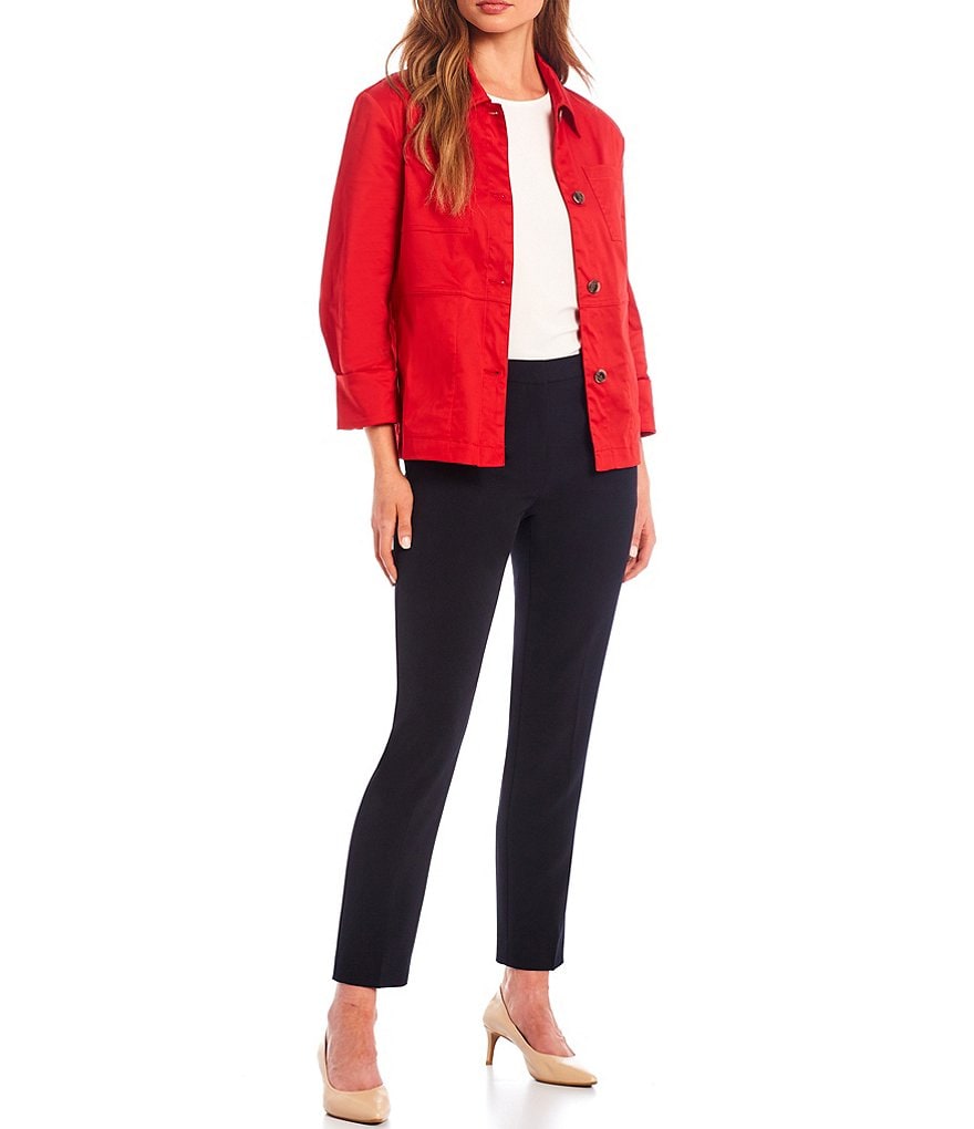 Preston & York Dallas Stretch Cotton Button Down Jacket