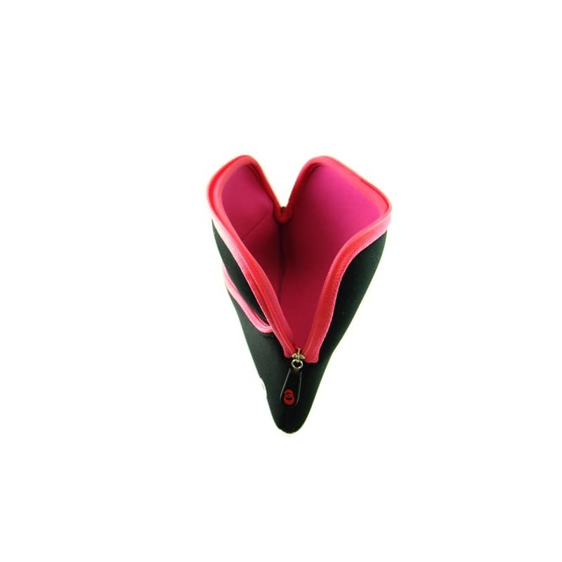 Neoprene Sleeve Book Cover Case Protective with Extra Pocket for Velocity Micro Cruz Reader and Key Chain and Crystal Clear Earbuds 35mm Jack with Mic