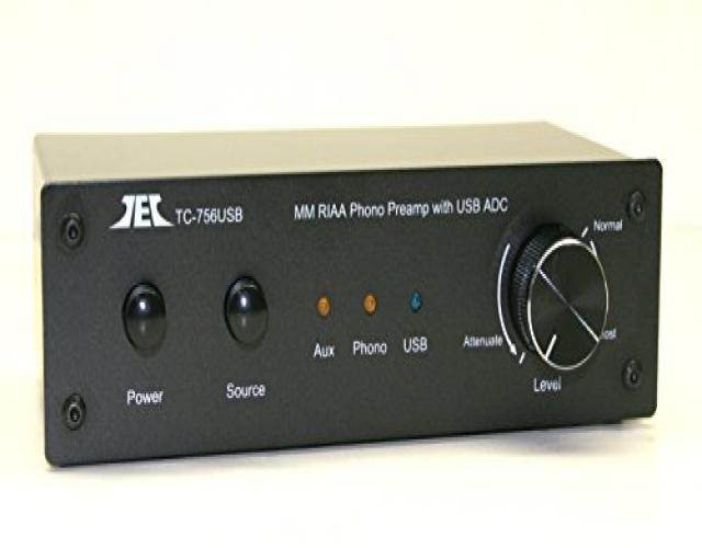 technolink tc756usb riaa moving magnet phono preamp with aux input and usb computer output