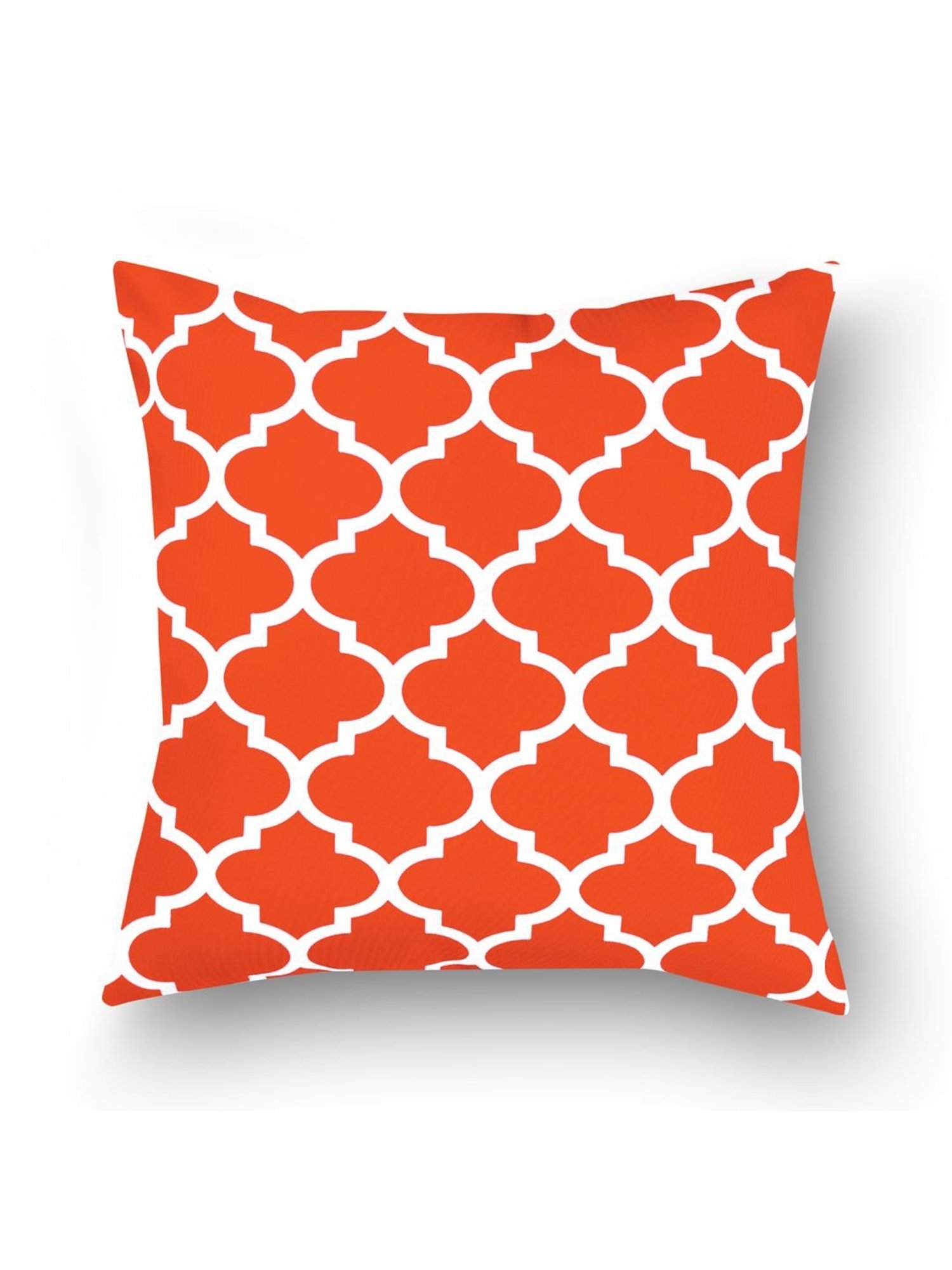 SEJ by Nisha Gupta Orange & White Cushion Covers - Set of 3