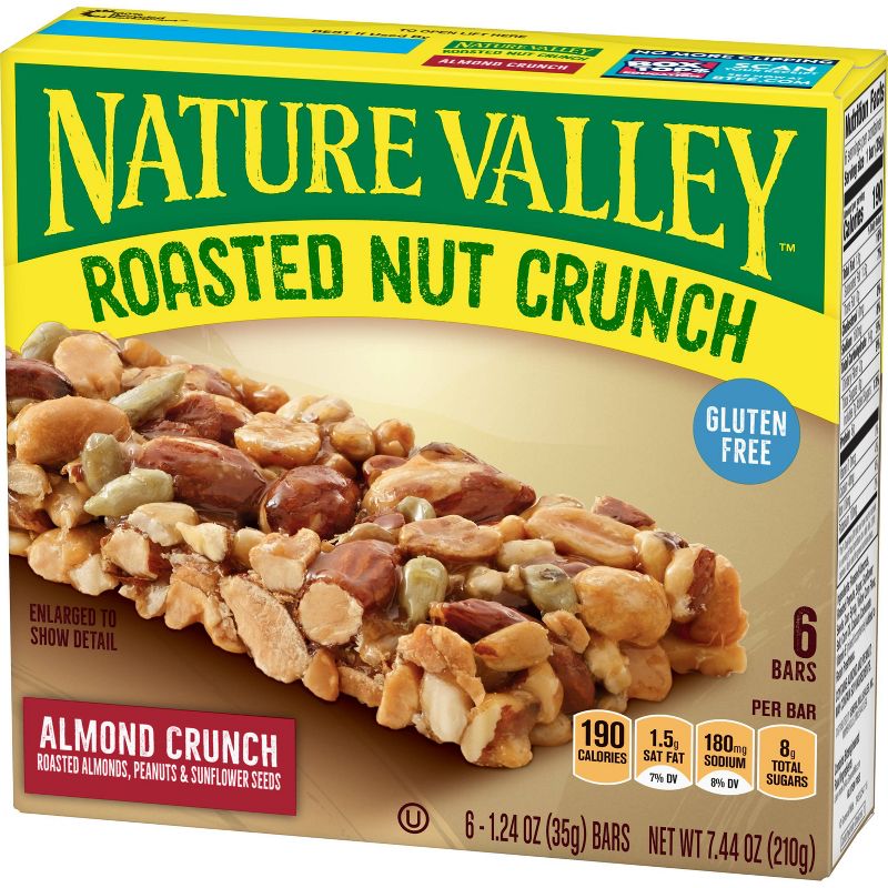 Nature Valley Roasted Almond Crunch Gluten Free Granola Bars - 6ct