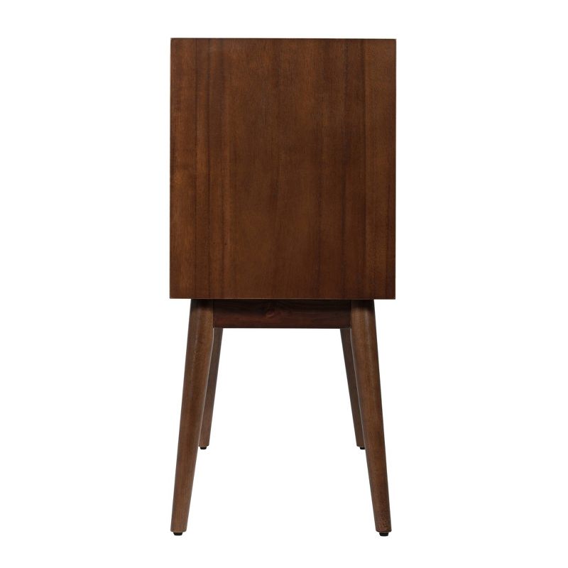 Calvin Mid-Century Modern Cabinet Walnut Brown - Adore Decor