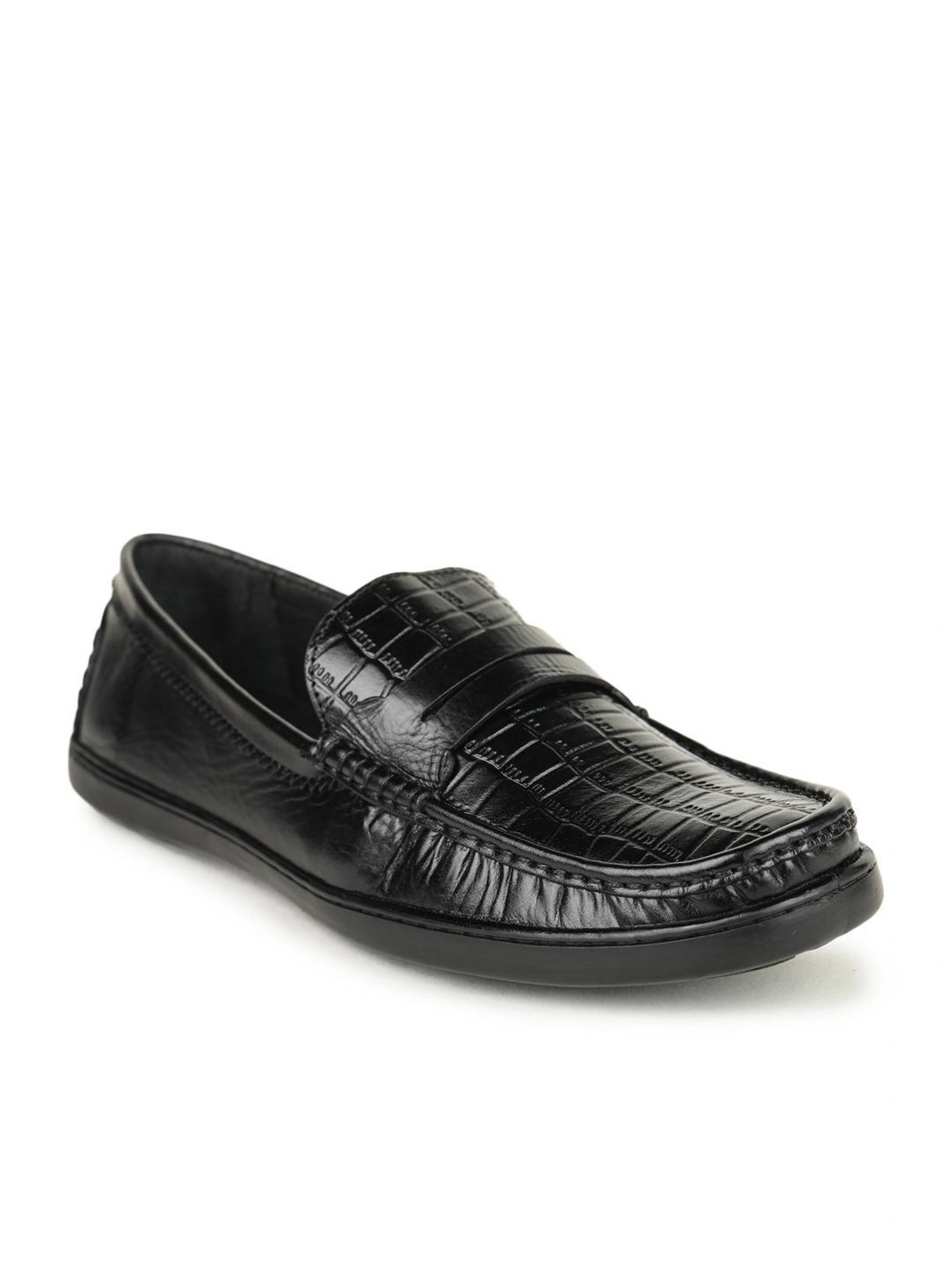 Britmen Men's Black Casual Loafers